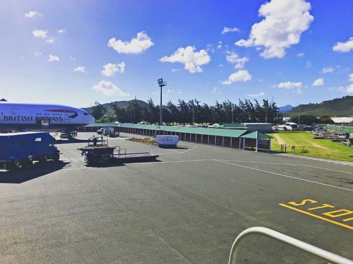 Airport runway in Saint Lucia